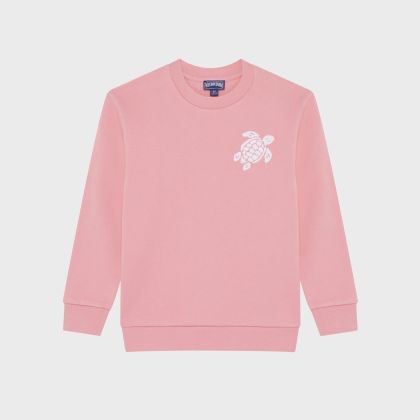 Vilebrequin - Sweatshirt Mit Rundhalsausschnitt Und Aufgestickter Schildkröte Für Kinder - Sweatshirt - Garibou - Rosa - Größe 12 Vilebrequin - Sweatshirt Mit Rundhalsausschnitt Und Aufgestickter Schildkröte Für Kinder - Sweatshirt - Garibou - Rosa - Größe 12