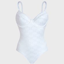 Vilebrequin - Turtle Monogram Jacquard Badeanzug Mit Bügeln Für Damen - Bademode - Leonita - Weiss - Größe XS Vilebrequin - Turtle Monogram Jacquard Badeanzug Mit Bügeln Für Damen - Bademode - Leonita - Weiss - Größe XS