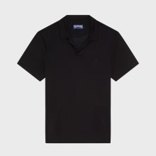 Vilebrequin - Einfarbiges Polohemd Aus Tencel Für Herren - Polohemd - Pirinol - Schwarz - Größe XXL Vilebrequin - Einfarbiges Polohemd Aus Tencel Für Herren - Polohemd - Pirinol - Schwarz - Größe XXL