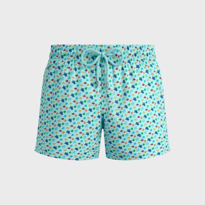 Vilebrequin - Kurze Micro Ronde Des Tortues Rainbow Stretch-badeshorts Für Herren - Bademode - Monrise - Blau - Größe S Vilebrequin - Kurze Micro Ronde Des Tortues Rainbow Stretch-badeshorts Für Herren - Bademode - Monrise - Blau - Größe S