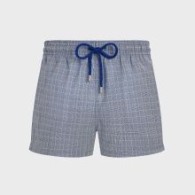 Vilebrequin - Prince Of Wales Check Badeshorts Aus Ultradünner Wolle Für Herren - Bademode - Milton - Blau - Größe XL Vilebrequin - Prince Of Wales Check Badeshorts Aus Ultradünner Wolle Für Herren - Bademode - Milton - Blau - Größe XL