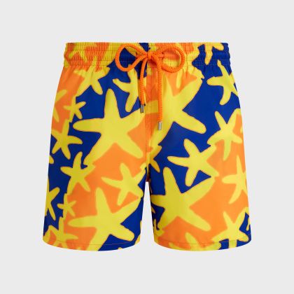 Vilebrequin - Ultraleichte Und Verstaubare Starlight Badeshorts Für Herren - Bademode - Mahina - Orange - Größe M Vilebrequin - Ultraleichte Und Verstaubare Starlight Badeshorts Für Herren - Bademode - Mahina - Orange - Größe M