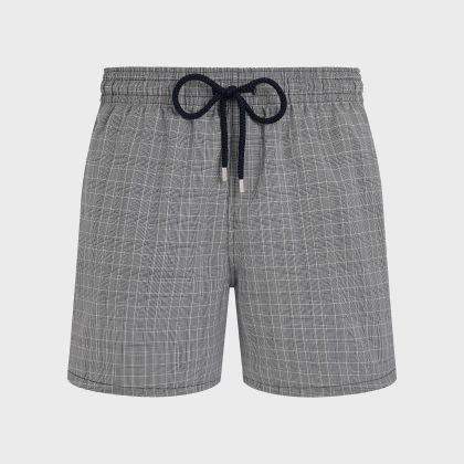 Vilebrequin - Prince Of Wales Check Badeshorts Aus Ultradünner Wolle Für Herren - Bademode - Moopea - Blau - Größe XXL Vilebrequin - Prince Of Wales Check Badeshorts Aus Ultradünner Wolle Für Herren - Bademode - Moopea - Blau - Größe XXL
