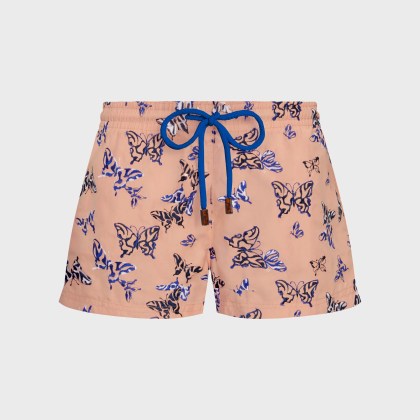 Vilebrequin - Bestickte Disco Butterfly Badeshorts Für Damen - Shorty - Fabya - Rosa - Größe XL Vilebrequin - Bestickte Disco Butterfly Badeshorts Für Damen - Shorty - Fabya - Rosa - Größe XL