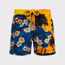 Vilebrequin - Hawaiian Mix Badeshorts Für Herren - Vbq X Palm Angels - Bademode - Moorea - Gelb - Größe M Vilebrequin - Hawaiian Mix Badeshorts Für Herren - Vbq X Palm Angels - Bademode - Moorea - Gelb - Größe M