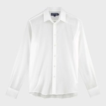 Vilebrequin - Leichtes Solid Unisex-hemd Aus Baumwollvoile - Hemd - Caracal - Weiss - Größe XXL Vilebrequin - Leichtes Solid Unisex-hemd Aus Baumwollvoile - Hemd - Caracal - Weiss - Größe XXL