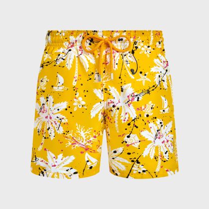 Vilebrequin - Men Swim Shorts Hawai Splash - Vbq X Palm Angels - Bademode - Moorea - Gelb - Größe M Vilebrequin - Men Swim Shorts Hawai Splash - Vbq X Palm Angels - Bademode - Moorea - Gelb - Größe M