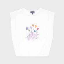 Vilebrequin - Mini Turtle Tanktop Aus Bio-baumwolle Für Mädchen - Trägershirt - Ghost - Weiss - Größe 4 Vilebrequin - Mini Turtle Tanktop Aus Bio-baumwolle Für Mädchen - Trägershirt - Ghost - Weiss - Größe 4