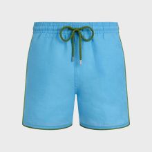 Vilebrequin - Solid Badeshorts Aus Leinen Für Herren - Bademode - Mallorca - Blau - Größe XL Vilebrequin - Solid Badeshorts Aus Leinen Für Herren - Bademode - Mallorca - Blau - Größe XL