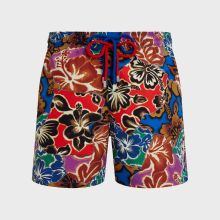 Vilebrequin - Men Swim Shorts Hawaiian Patchwork - Vbq X Palm Angels - Bademode - Moorea - Blau - Größe XS Vilebrequin - Men Swim Shorts Hawaiian Patchwork - Vbq X Palm Angels - Bademode - Moorea - Blau - Größe XS