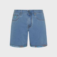 Vilebrequin - Starfish And Turtles Badeshorts Aus Denim Für Herren - Bermuda - Garonne - Blau - Größe 32 Vilebrequin - Starfish And Turtles Badeshorts Aus Denim Für Herren - Bermuda - Garonne - Blau - Größe 32