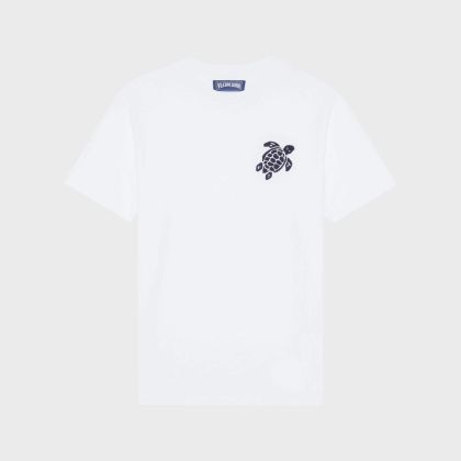 Vilebrequin - T-shirt Aus Bio-baumwolle Mit Aufgestickter Vilebrequin - T-shirt Aus Bio-baumwolle Mit Aufgestickter