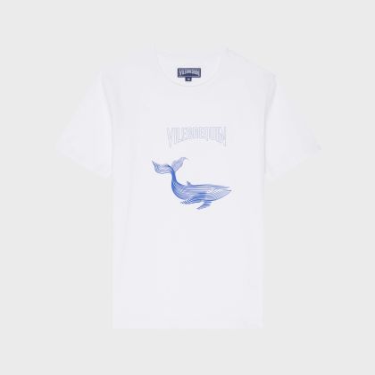 Vilebrequin - Placed Whale T-shirt Aus Bio-baumwolle Für Herren - T-shirt - Thom - Weiss - Größe XL Vilebrequin - Placed Whale T-shirt Aus Bio-baumwolle Für Herren - T-shirt - Thom - Weiss - Größe XL