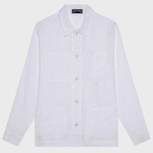 Vilebrequin - Herren-leinen-overshirt Uni - Jacke - Corentin - Weiss - Größe XL Vilebrequin - Herren-leinen-overshirt Uni - Jacke - Corentin - Weiss - Größe XL