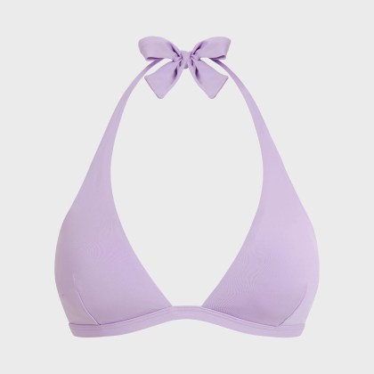 Vilebrequin - Solid Neckholder-bikinioberteil Für Damen - Bademode - Fleche - Violett - Größe S Vilebrequin - Solid Neckholder-bikinioberteil Für Damen - Bademode - Fleche - Violett - Größe S