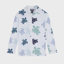 Vilebrequin - Langärmeliger Tortues Multicolores Rashguard Mit Reißverschluss Für Jungen - Rashguard - Ginko-zy - Weiss - Größe 8 Vilebrequin - Langärmeliger Tortues Multicolores Rashguard Mit Reißverschluss Für Jungen - Rashguard - Ginko-zy - Weiss - Größe 8