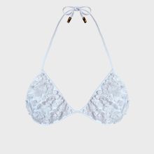 Vilebrequin - Besticktes Triangel-bikini-oberteil Aus Guipure-spitze Florale - Bademode - Saint - Weiss - Größe XS/S Vilebrequin - Besticktes Triangel-bikini-oberteil Aus Guipure-spitze Florale - Bademode - Saint - Weiss - Größe XS/S