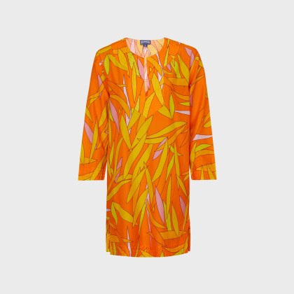 Vilebrequin - Madrague Kaftan Aus Baumwolle Und Seide Für Damen - Kaftan - Lucille - Orange - Größe L Vilebrequin - Madrague Kaftan Aus Baumwolle Und Seide Für Damen - Kaftan - Lucille - Orange - Größe L