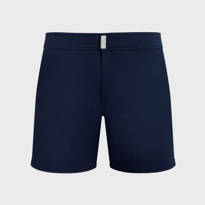Vilebrequin - Solid Stretch-badeshorts Mit Flachem Bund Für Herren - Bademode - Merise - Blau - Größe L Vilebrequin - Solid Stretch-badeshorts Mit Flachem Bund Für Herren - Bademode - Merise - Blau - Größe L