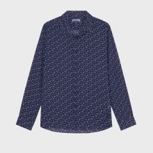 Vilebrequin - Men Cotton Voile Shirt Micro Ronde Des Tortues - Hemd - Caracal - Violett - Größe S Vilebrequin - Men Cotton Voile Shirt Micro Ronde Des Tortues - Hemd - Caracal - Violett - Größe S