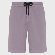 Vilebrequin - Men Satin Cotton Elastic Waist Bermuda Shorts Solid - Bermuda - Bartolo - Violett - Größe M Vilebrequin - Men Satin Cotton Elastic Waist Bermuda Shorts Solid - Bermuda - Bartolo - Violett - Größe M