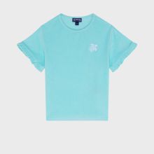 Vilebrequin - Besticktes Turtle Frottee-t-shirt Für Mädchen - T-shirt - Gally - Blau - Größe 6 Vilebrequin - Besticktes Turtle Frottee-t-shirt Für Mädchen - T-shirt - Gally - Blau - Größe 6