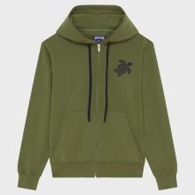 Vilebrequin - Baumwoll-cardigan Mit Durchgehendem Reißverschluss Und Großer Schildkrötenstickerei Für Herren - Sweatshirt - Malanti - Grün - Größe M Vilebrequin - Baumwoll-cardigan Mit Durchgehendem Reißverschluss Und Großer Schildkrötenstickerei Für Herren - Sweatshirt - Malanti - Grün - Größe M