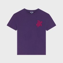 Vilebrequin - T-shirt Aus Bio-baumwolle Mit Aufgestickter Schildkröte Für Jungen - T-shirt - Gabin - Violett - Größe 12 Vilebrequin - T-shirt Aus Bio-baumwolle Mit Aufgestickter Schildkröte Für Jungen - T-shirt - Gabin - Violett - Größe 12