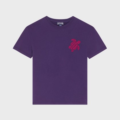 Vilebrequin - T-shirt Aus Bio-baumwolle Mit Aufgestickter Schildkröte Für Jungen - T-shirt - Gabin - Violett - Größe 4 Vilebrequin - T-shirt Aus Bio-baumwolle Mit Aufgestickter Schildkröte Für Jungen - T-shirt - Gabin - Violett - Größe 4