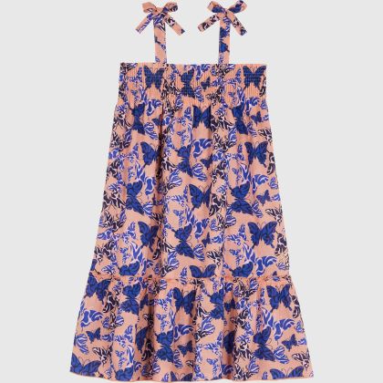 Vilebrequin - Disco Butterfly Kleid Aus Bio-baumwollvoile Für Mädchen - Kleid - Gloss - Rosa - Größe 4 Vilebrequin - Disco Butterfly Kleid Aus Bio-baumwollvoile Für Mädchen - Kleid - Gloss - Rosa - Größe 4