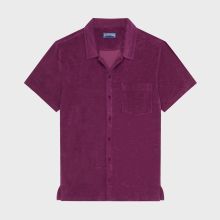 Vilebrequin - Solid Bowling-hemd Aus Frottee Für Herren - Hemd - Charli - Violett - Größe XL Vilebrequin - Solid Bowling-hemd Aus Frottee Für Herren - Hemd - Charli - Violett - Größe XL