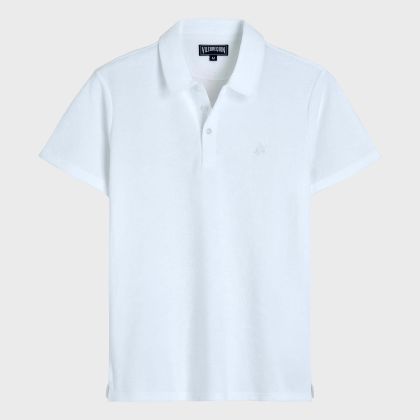 Vilebrequin - Solid Frottee-polohemd Für Herren - Polohemd - Phoenix - Weiss - Größe XXL Vilebrequin - Solid Frottee-polohemd Für Herren - Polohemd - Phoenix - Weiss - Größe XXL