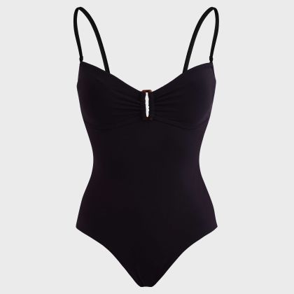Vilebrequin - Solid Bandeau-badeanzug Für Damen - Bademode - Lucette - Schwarz - Größe XL Vilebrequin - Solid Bandeau-badeanzug Für Damen - Bademode - Lucette - Schwarz - Größe XL