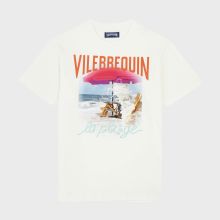 Vilebrequin - Wave On Vbq Beach T-shirt Aus Baumwolle Für Herren - T-shirt - Portisol - Weiss - Größe XXXL Vilebrequin - Wave On Vbq Beach T-shirt Aus Baumwolle Für Herren - T-shirt - Portisol - Weiss - Größe XXXL