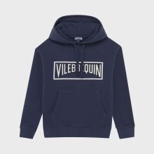 Vilebrequin - Boys Organic Cotton Hoodie Sweatshirt Stitched Logo - Sweatshirt - Giorgi - Blau - Größe 8 Vilebrequin - Boys Organic Cotton Hoodie Sweatshirt Stitched Logo - Sweatshirt - Giorgi - Blau - Größe 8