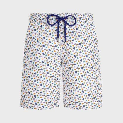 Vilebrequin - Lange Micro Ronde Des Tortues Badeshorts Für Herren - Bademode - Okoa - Weiss - Größe XXL Vilebrequin - Lange Micro Ronde Des Tortues Badeshorts Für Herren - Bademode - Okoa - Weiss - Größe XXL