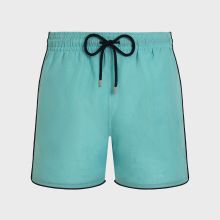 Vilebrequin - Solid Badeshorts Aus Leinen Für Herren - Bademode - Mallorca - Grün - Größe XXL Vilebrequin - Solid Badeshorts Aus Leinen Für Herren - Bademode - Mallorca - Grün - Größe XXL