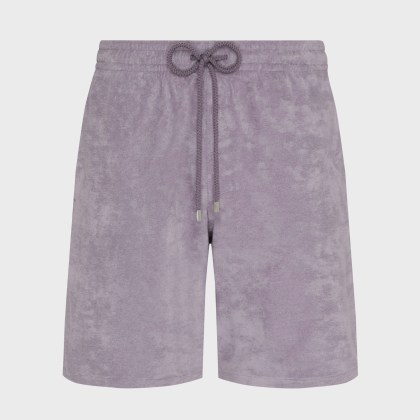 Vilebrequin - Jacquard-bermudashorts Aus Frottee - Bermuda - Bolide - Violett - Größe XXL Vilebrequin - Jacquard-bermudashorts Aus Frottee - Bermuda - Bolide - Violett - Größe XXL