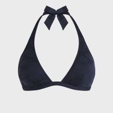 Vilebrequin - Turtle Monogram Neckholder-bikinioberteil Aus Jacquard Für Damen - Bademode - Fleche - Blau - Größe M Vilebrequin - Turtle Monogram Neckholder-bikinioberteil Aus Jacquard Für Damen - Bademode - Fleche - Blau - Größe M