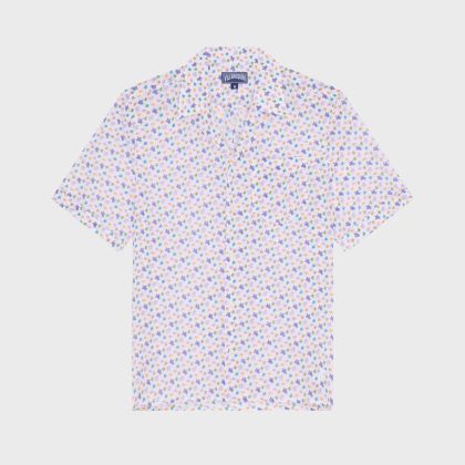 Vilebrequin - Micro Ronde Des Tortues Bowling-hemd Aus Bio-baumwolle Für Herren - Hemd - Charli - Weiss - Größe M Vilebrequin - Micro Ronde Des Tortues Bowling-hemd Aus Bio-baumwolle Für Herren - Hemd - Charli - Weiss - Größe M