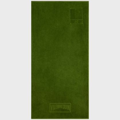 Vilebrequin - Strandtuch Aus Bio-baumwolle Mit Klappentasche - Strandtuch - Sapock - Grün - Größe OSFA Vilebrequin - Strandtuch Aus Bio-baumwolle Mit Klappentasche - Strandtuch - Sapock - Grün - Größe OSFA