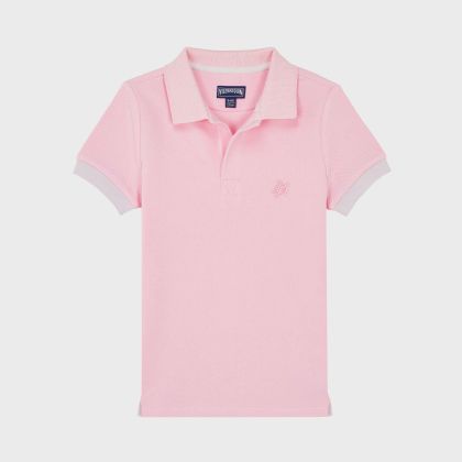 Vilebrequin - Boys Cotton Pique Polo Shirt Solid - Polohemd - Pantin - Rosa - Größe 10 Vilebrequin - Boys Cotton Pique Polo Shirt Solid - Polohemd - Pantin - Rosa - Größe 10