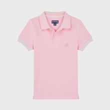 Vilebrequin - Boys Cotton Pique Polo Shirt Solid - Polohemd - Pantin - Rosa - Größe 14 Vilebrequin - Boys Cotton Pique Polo Shirt Solid - Polohemd - Pantin - Rosa - Größe 14