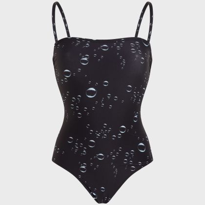 Vilebrequin - Bubble 3d Bustier-badeanzug Für Damen - Bademode - Facette - Schwarz - Größe L Vilebrequin - Bubble 3d Bustier-badeanzug Für Damen - Bademode - Facette - Schwarz - Größe L