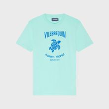 Vilebrequin - Baumwoll-t-shirt Mit Aufgedrucktem Kontrastlogo Aus Gummi Für Herren - T-shirt - Portisol - Grün - Größe XXXL Vilebrequin - Baumwoll-t-shirt Mit Aufgedrucktem Kontrastlogo Aus Gummi Für Herren - T-shirt - Portisol - Grün - Größe XXXL