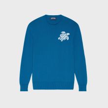 Vilebrequin - Turtle Rundhalspullover Aus Baumwolle Und Kaschmir Für Herren - Pullover - Rayol - Blau - Größe XL Vilebrequin - Turtle Rundhalspullover Aus Baumwolle Und Kaschmir Für Herren - Pullover - Rayol - Blau - Größe XL