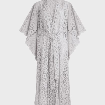 Vilebrequin - Damen Guipure-kimono Mit Blumen-spitze - Kimono - Kiyomi - Weiss - Größe OSFA Vilebrequin - Damen Guipure-kimono Mit Blumen-spitze - Kimono - Kiyomi - Weiss - Größe OSFA