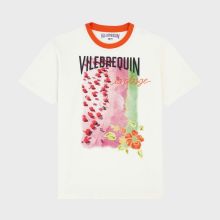 Vilebrequin - Vilebrequin La Plage From The Sky T-shirt Aus Baumwolle Für Herren - T-shirt - Portisol - Weiss - Größe L Vilebrequin - Vilebrequin La Plage From The Sky T-shirt Aus Baumwolle Für Herren - T-shirt - Portisol - Weiss - Größe L