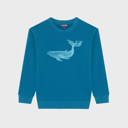 Vilebrequin - Whales Sweatshirt Mit Rundhalsausschnitt Für Kinder - Sweatshirt - Garibou - Blau - Größe 10 Vilebrequin - Whales Sweatshirt Mit Rundhalsausschnitt Für Kinder - Sweatshirt - Garibou - Blau - Größe 10