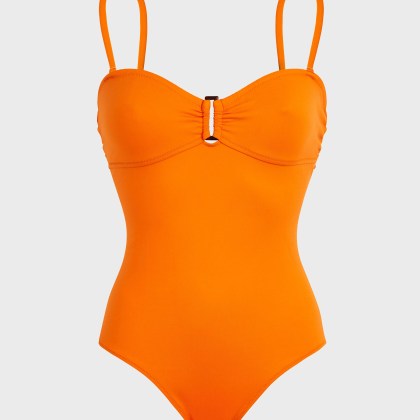 Vilebrequin - Solid Bandeau-badeanzug Für Damen - Bademode - Lucette - Orange - Größe XS Vilebrequin - Solid Bandeau-badeanzug Für Damen - Bademode - Lucette - Orange - Größe XS